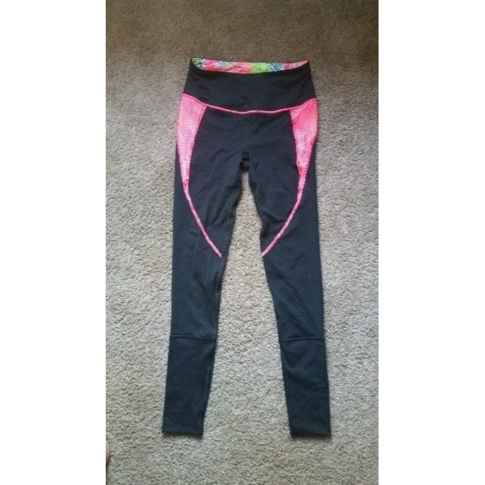 Victoria's Secret Black and Pink Leggings